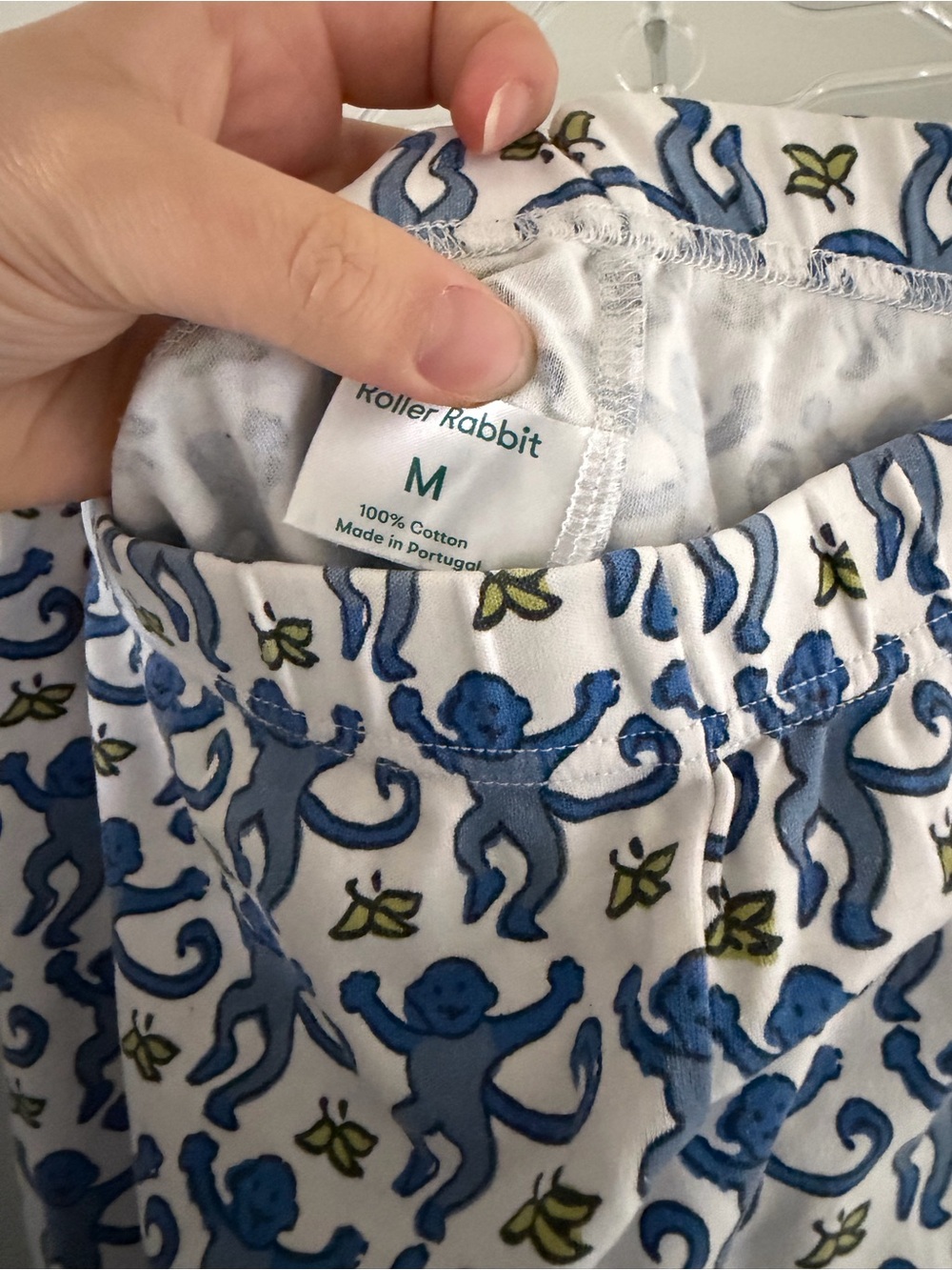 Roller Rabbit Blue Monkey Pajamas - Picture 6 of 6